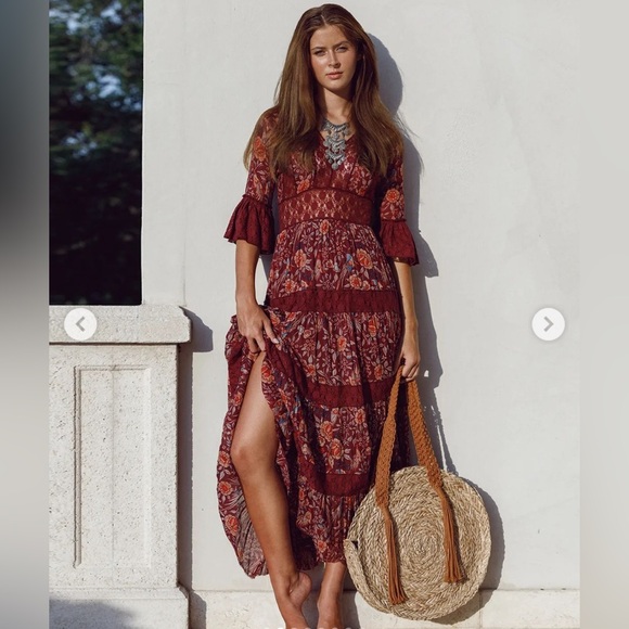 Free People FP One Dulce Maria Maxi Dress Sz 0 - Picture 3 of 6